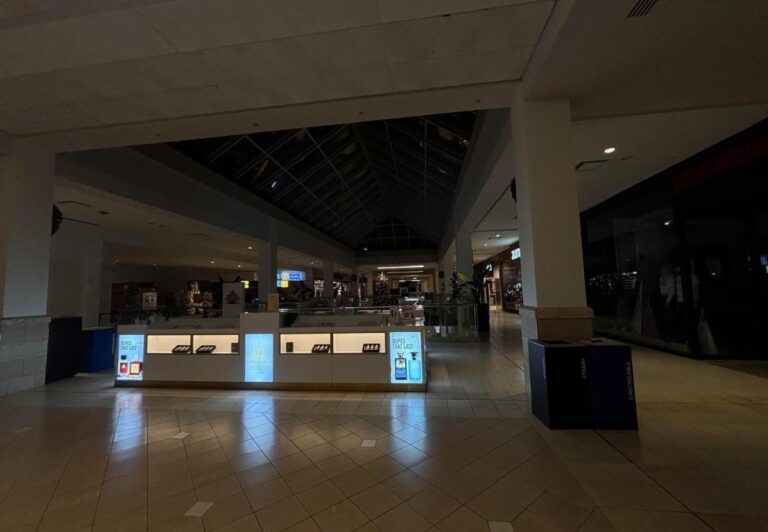 Commercial retail mall interior renovation with new tile flooring | United City Construction